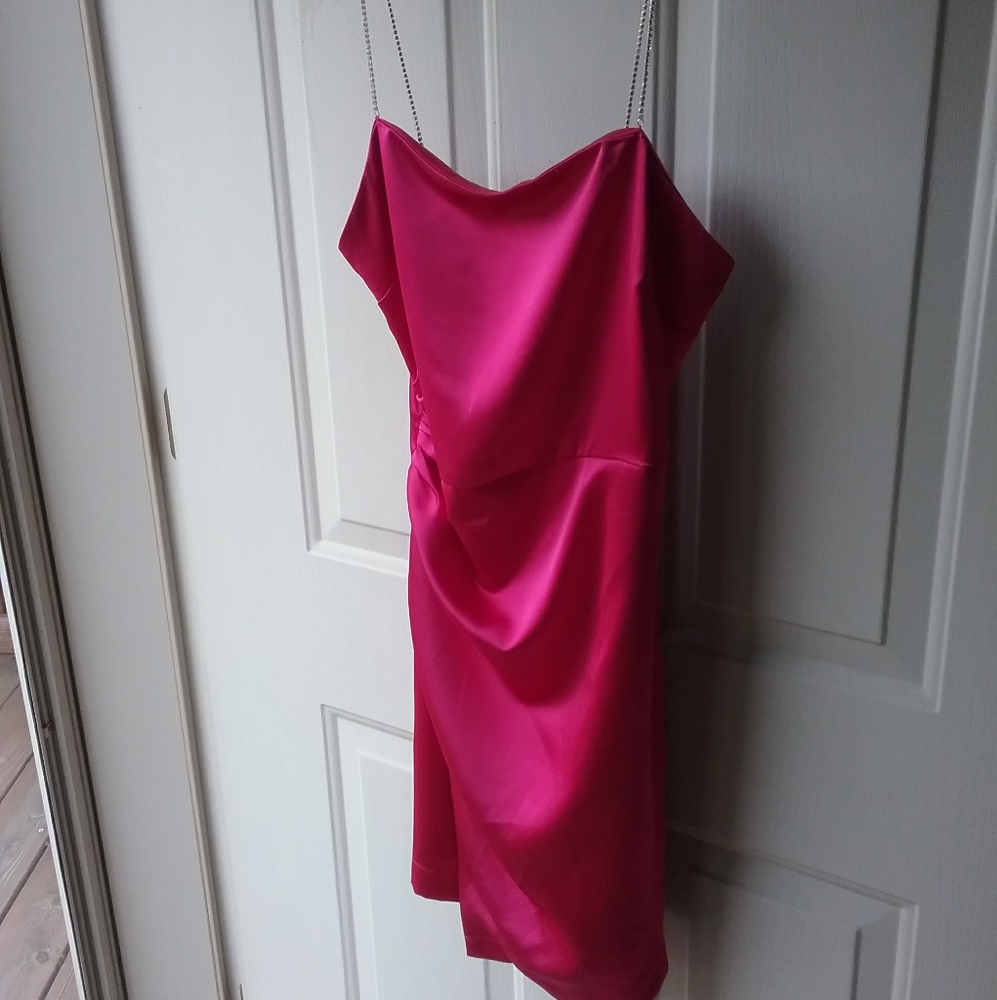 Zara Cocktail Dress with Diamond like Straps - Picture 2 of 4